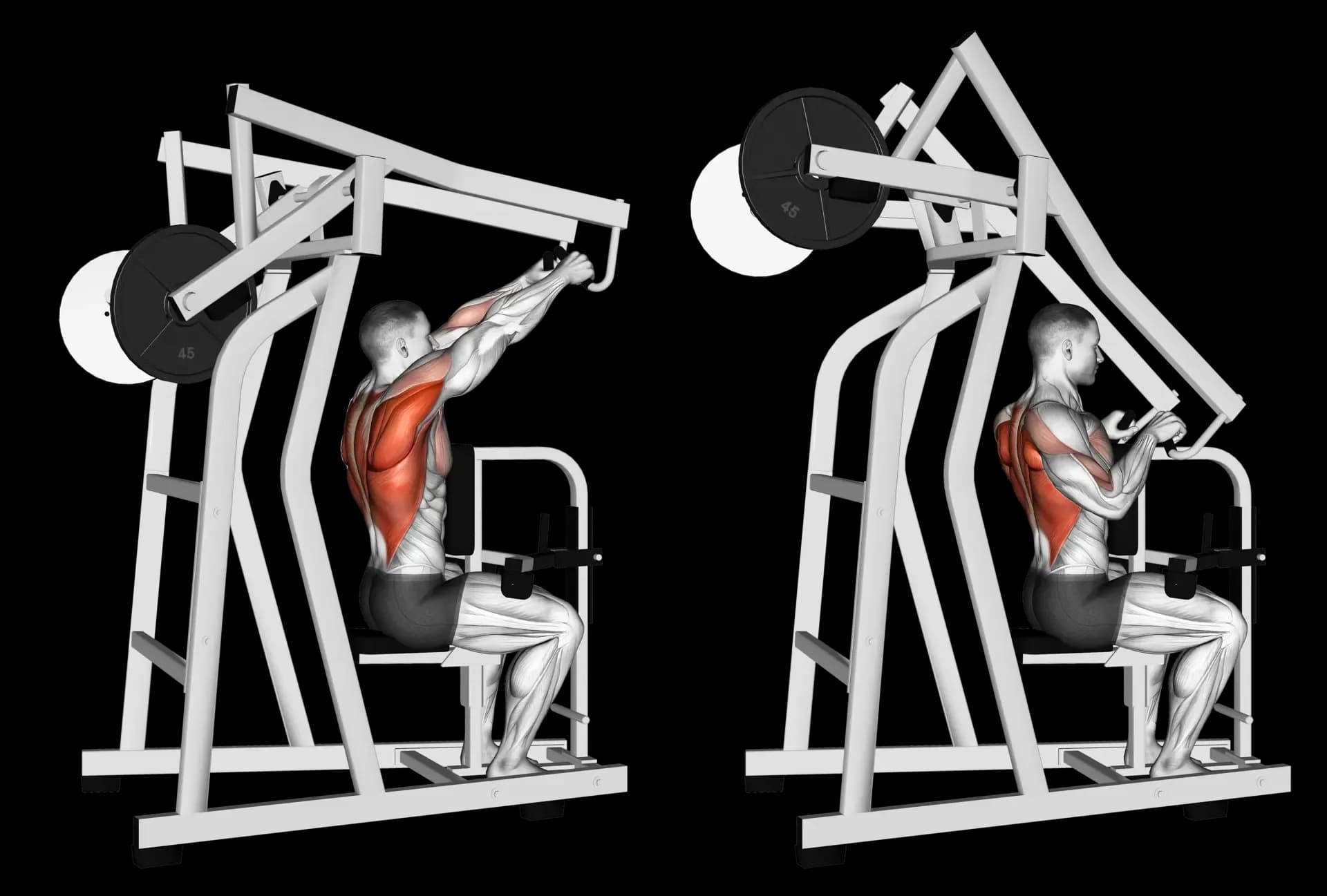 Machine High Row